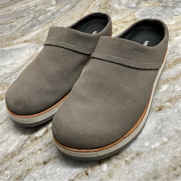 Merrell Juno gray suede clogs mules women's size 9 - Picture 3 of 12